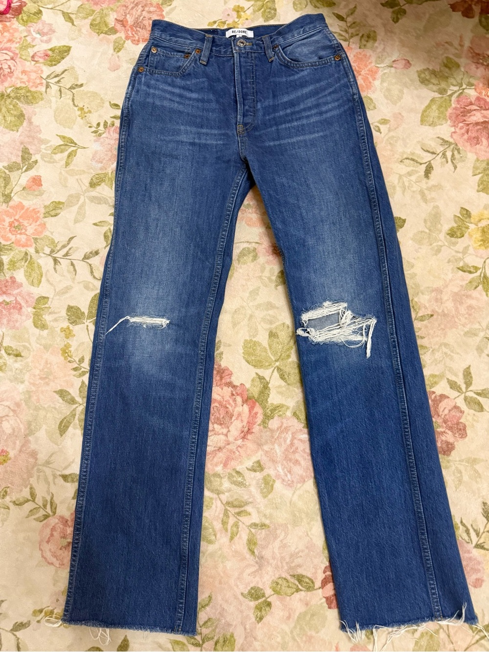 RE/DONE 90s High Rise Wide Leg Baggy Denim Jeans